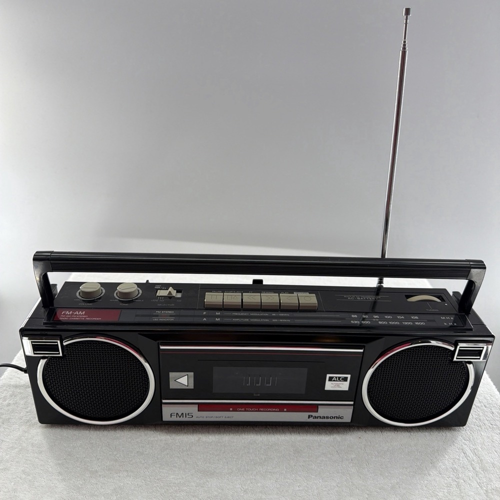 Panasonic RX-FM15 FM AM Radio Cassette Boombox Portable Stereo Tested Working